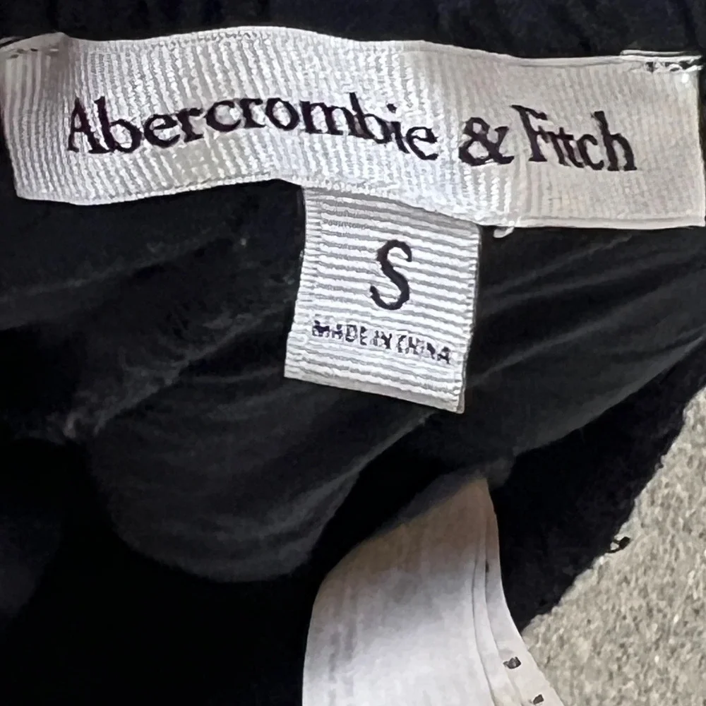 Abercrombie & Fitch black crochet
